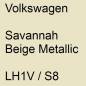 Preview: Volkswagen, Savannah Beige Metallic, LH1V / S8.